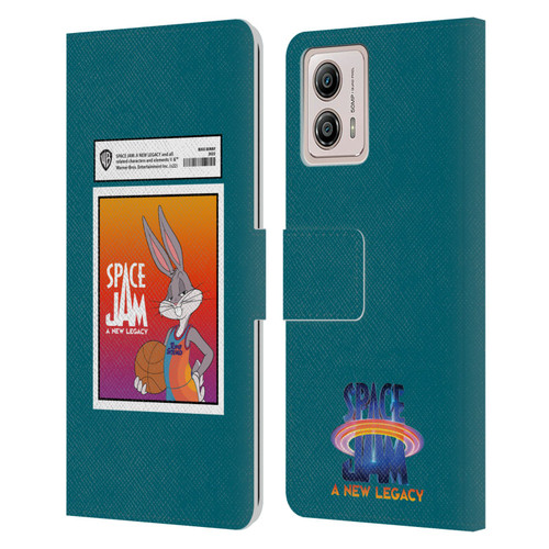 Space Jam: A New Legacy Graphics Bugs Bunny Card Leather Book Wallet Case Cover For Motorola Moto G53 5G