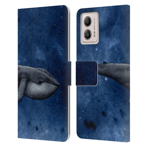 Barruf Animals The Whale Leather Book Wallet Case Cover For Motorola Moto G53 5G