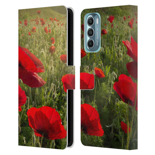 Celebrate Life Gallery Florals Waiting For The Morning Leather Book Wallet Case Cover For Motorola Moto G Stylus 5G (2022)