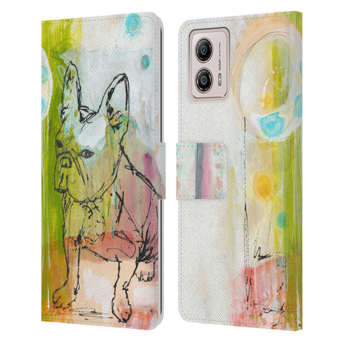 Wyanne Animals Attitude Leather Book Wallet Case Cover For Motorola Moto G53 5G