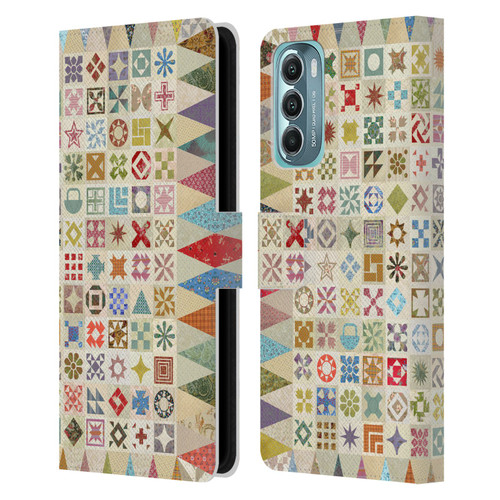 Rachel Caldwell Patterns Jane Leather Book Wallet Case Cover For Motorola Moto G Stylus 5G (2022)