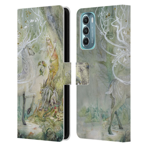 Stephanie Law Stag Sonata Cycle Scherzando Leather Book Wallet Case Cover For Motorola Moto G Stylus 5G (2022)