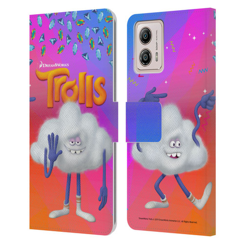 Trolls Snack Pack Cloud Guy Leather Book Wallet Case Cover For Motorola Moto G53 5G