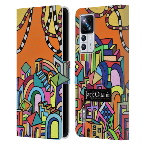 Jack Ottanio Art Borgo Fantasia 2050 Leather Book Wallet Case Cover For Xiaomi 12T Pro
