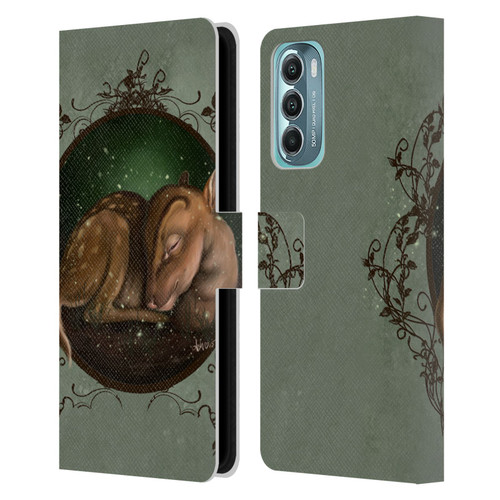 Ash Evans Animals Foundling Fawn Leather Book Wallet Case Cover For Motorola Moto G Stylus 5G (2022)