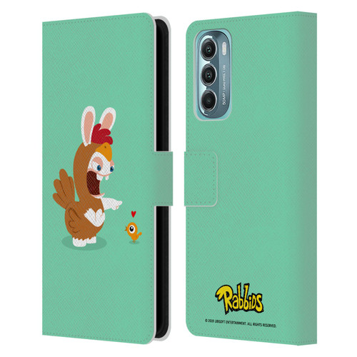 Rabbids Costumes Chicken Leather Book Wallet Case Cover For Motorola Moto G Stylus 5G (2022)