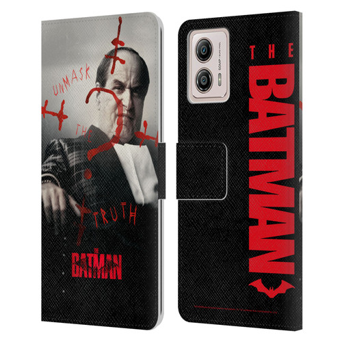 The Batman Posters Penguin Unmask The Truth Leather Book Wallet Case Cover For Motorola Moto G53 5G