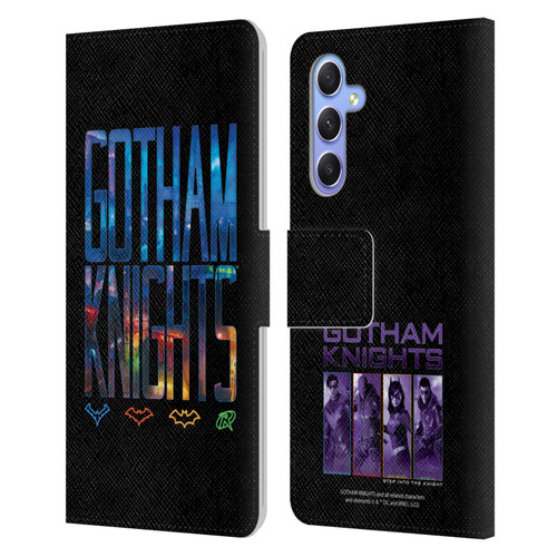 Gotham Knights Character Art Logo Leather Book Wallet Case Cover For Samsung Galaxy A34 5G