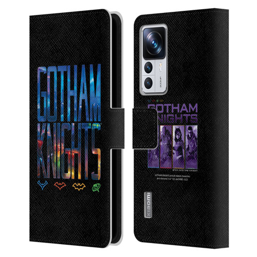 Gotham Knights Character Art Logo Leather Book Wallet Case Cover For Xiaomi 12T Pro
