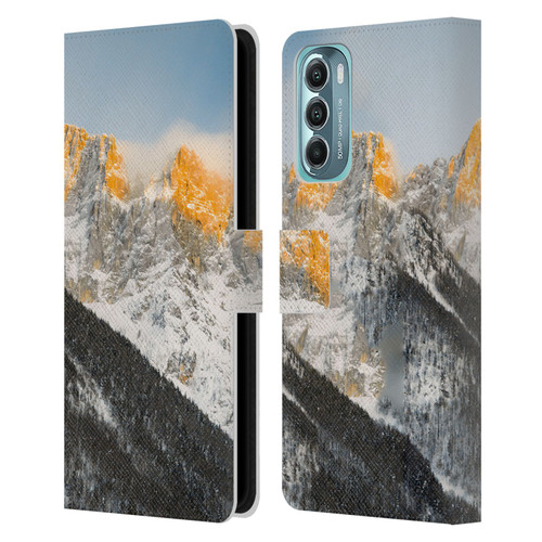 Patrik Lovrin Magical Sunsets Last Light On Slovenian Alps Leather Book Wallet Case Cover For Motorola Moto G Stylus 5G (2022)