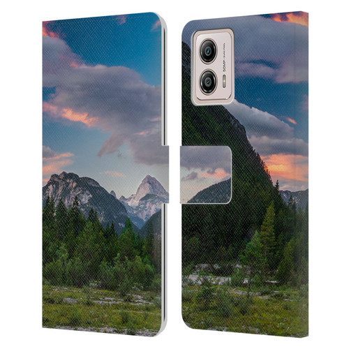 Patrik Lovrin Magical Sunsets Amazing Clouds Over Mountain Leather Book Wallet Case Cover For Motorola Moto G53 5G