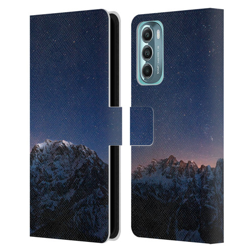 Patrik Lovrin Night Sky Stars Above Mountains Leather Book Wallet Case Cover For Motorola Moto G Stylus 5G (2022)