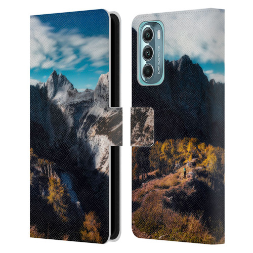 Patrik Lovrin Wanderlust In Awe Of The Mountains Leather Book Wallet Case Cover For Motorola Moto G Stylus 5G (2022)