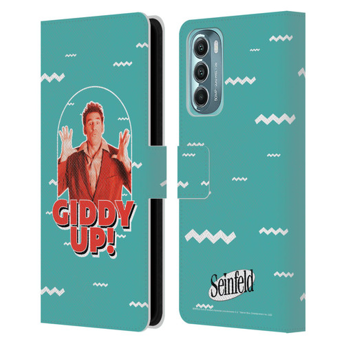 Seinfeld Graphics Giddy Up! Leather Book Wallet Case Cover For Motorola Moto G Stylus 5G (2022)