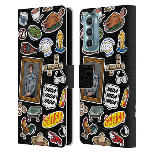Seinfeld Graphics Sticker Collage Leather Book Wallet Case Cover For Motorola Moto G Stylus 5G (2022)