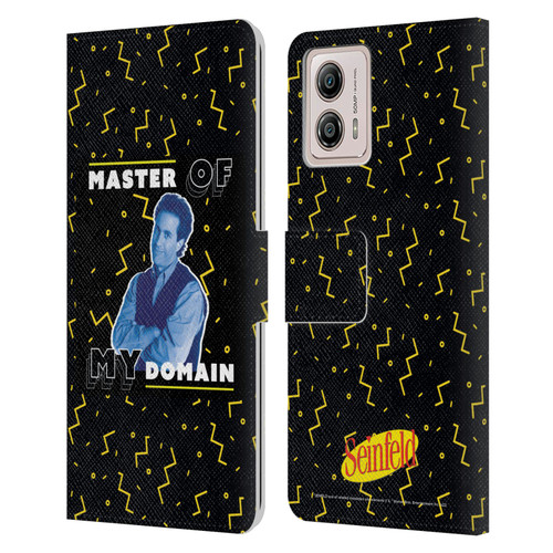 Seinfeld Graphics Master Of My Domain Leather Book Wallet Case Cover For Motorola Moto G53 5G
