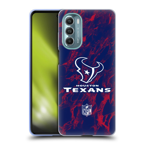 NFL Houston Texans Graphics Coloured Marble Soft Gel Case for Motorola Moto G Stylus 5G (2022)