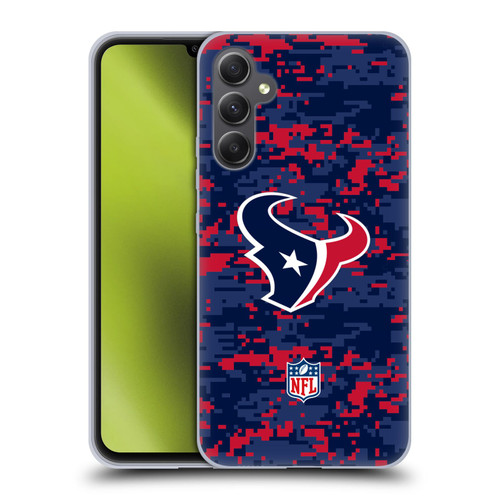 NFL Houston Texans Graphics Digital Camouflage Soft Gel Case for Samsung Galaxy A34 5G