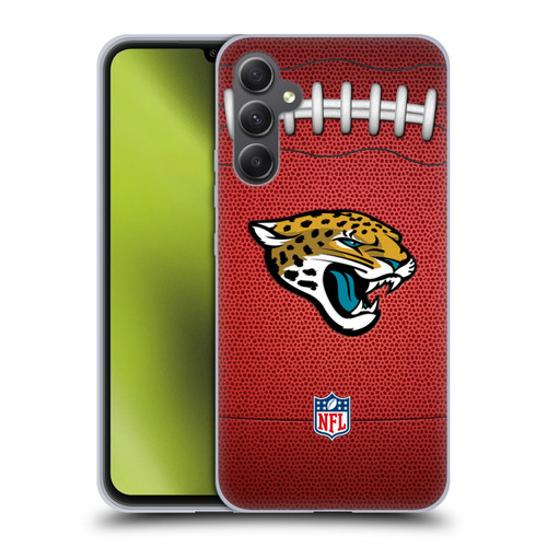 NFL Jacksonville Jaguars Graphics Football Soft Gel Case for Samsung Galaxy A34 5G