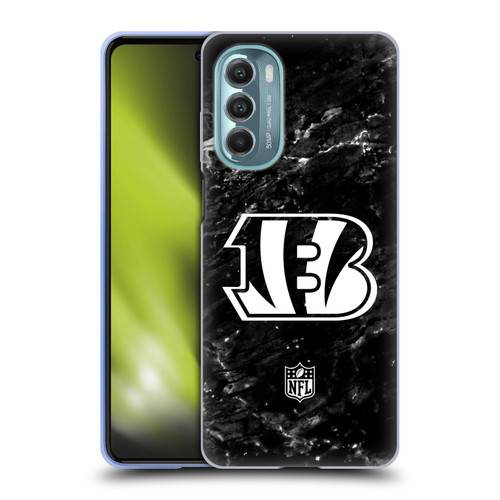 NFL Cincinnati Bengals Artwork Marble Soft Gel Case for Motorola Moto G Stylus 5G (2022)