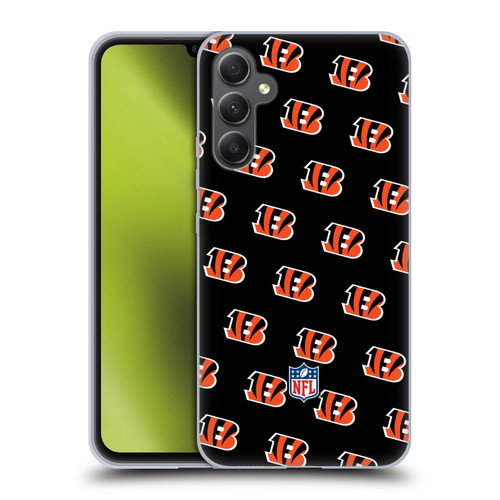NFL Cincinnati Bengals Artwork Patterns Soft Gel Case for Samsung Galaxy A34 5G