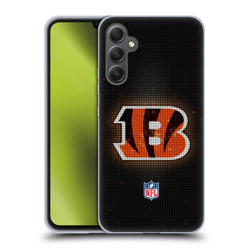 NFL Cincinnati Bengals Artwork LED Soft Gel Case for Samsung Galaxy A34 5G