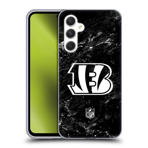 NFL Cincinnati Bengals Artwork Marble Soft Gel Case for Samsung Galaxy A54 5G