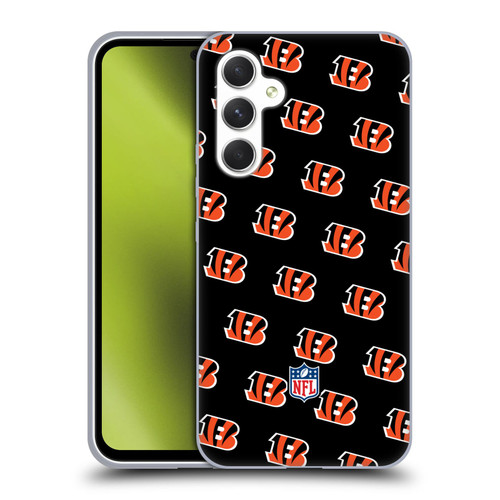 NFL Cincinnati Bengals Artwork Patterns Soft Gel Case for Samsung Galaxy A54 5G