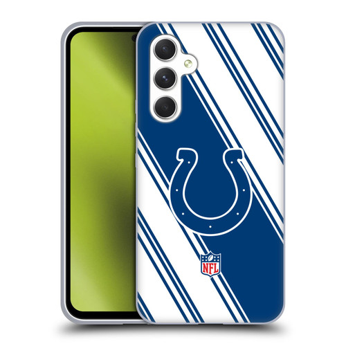 NFL Indianapolis Colts Artwork Stripes Soft Gel Case for Samsung Galaxy A54 5G