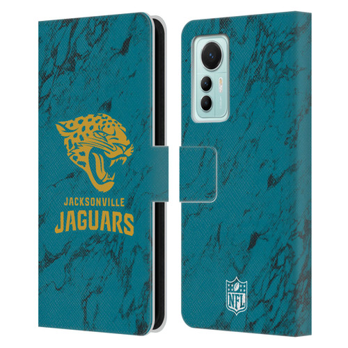 NFL Jacksonville Jaguars Graphics Coloured Marble Leather Book Wallet Case Cover For Xiaomi 12 Lite