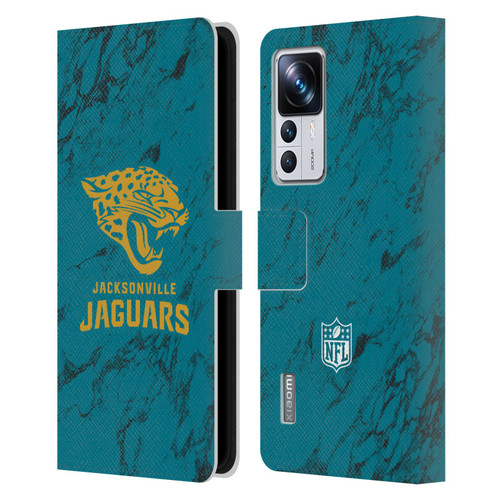 NFL Jacksonville Jaguars Graphics Coloured Marble Leather Book Wallet Case Cover For Xiaomi 12T Pro