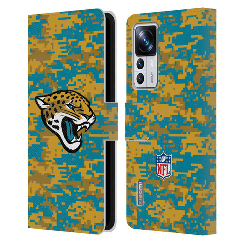 NFL Jacksonville Jaguars Graphics Digital Camouflage Leather Book Wallet Case Cover For Xiaomi 12T Pro