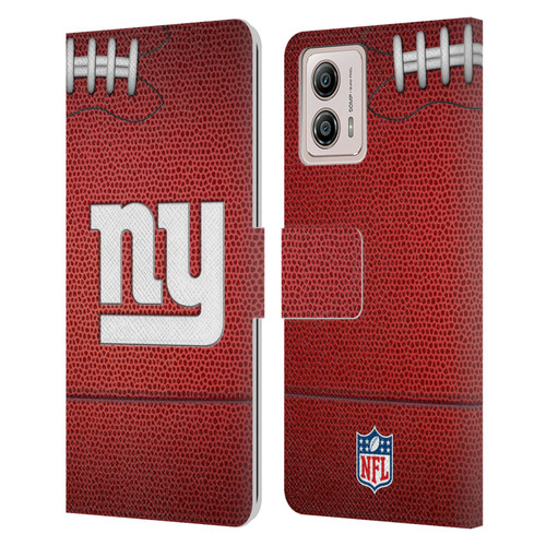 NFL New York Giants Graphics Football Leather Book Wallet Case Cover For Motorola Moto G53 5G