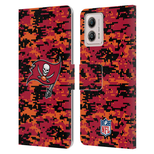 NFL Tampa Bay Buccaneers Graphics Digital Camouflage Leather Book Wallet Case Cover For Motorola Moto G53 5G