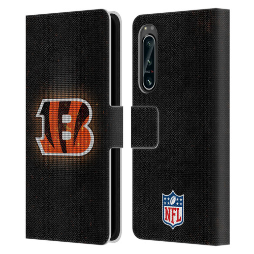 NFL Cincinnati Bengals Artwork LED Leather Book Wallet Case Cover For Sony Xperia 5 IV