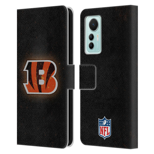 NFL Cincinnati Bengals Artwork LED Leather Book Wallet Case Cover For Xiaomi 12 Lite