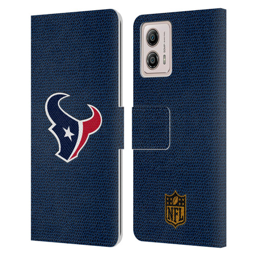 NFL Houston Texans Logo Football Leather Book Wallet Case Cover For Motorola Moto G53 5G