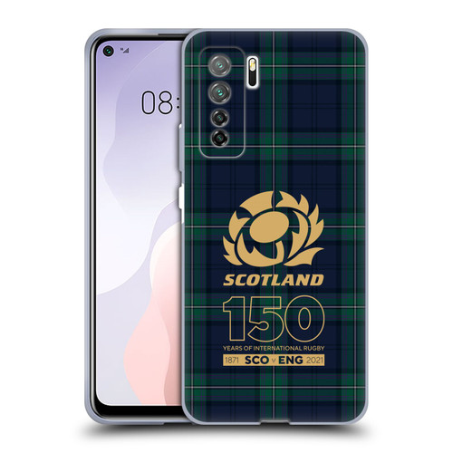 Scotland Rugby 150th Anniversary Tartan Soft Gel Case for Huawei Nova 7 SE/P40 Lite 5G