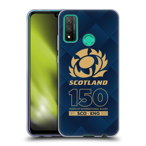 Scotland Rugby 150th Anniversary Halftone Soft Gel Case for Huawei P Smart (2020)