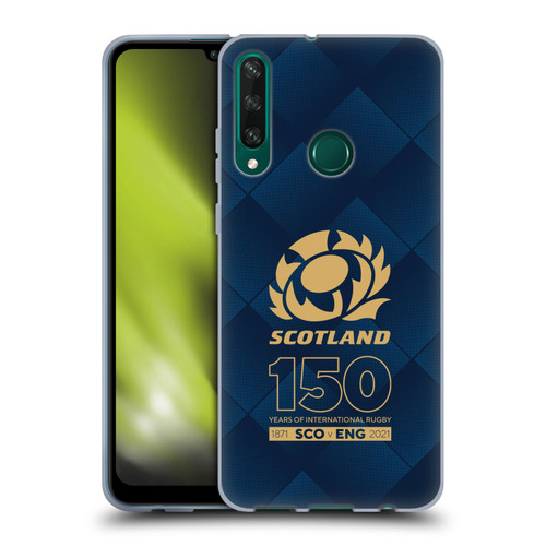 Scotland Rugby 150th Anniversary Halftone Soft Gel Case for Huawei Y6p