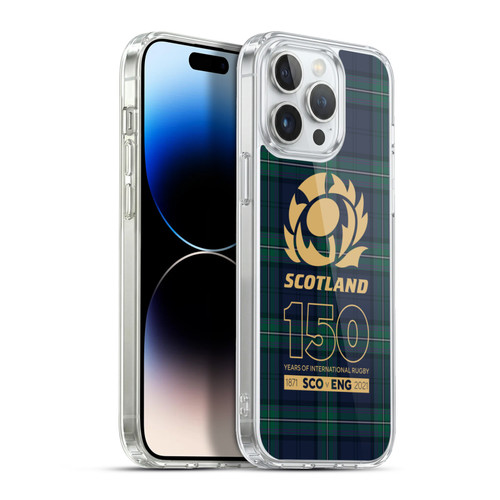 Scotland Rugby 150th Anniversary Tartan Soft Gel Case for Apple iPhone 13 Pro Max & MagSafe