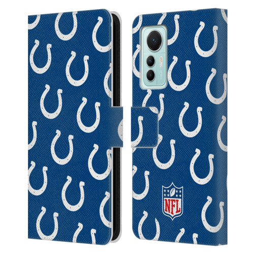 NFL Indianapolis Colts Artwork Patterns Leather Book Wallet Case Cover For Xiaomi 12 Lite