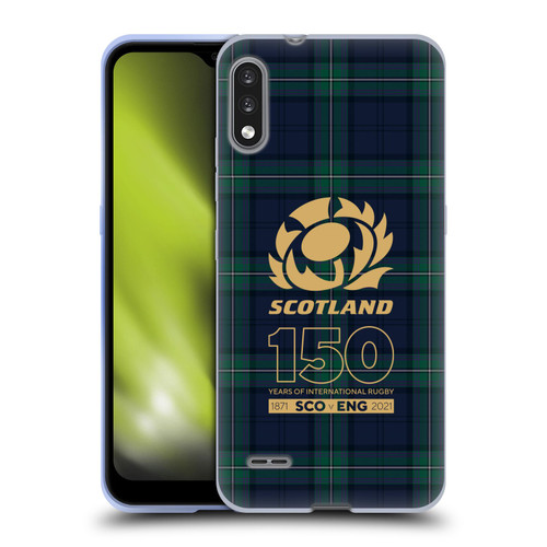 Scotland Rugby 150th Anniversary Tartan Soft Gel Case for LG K22