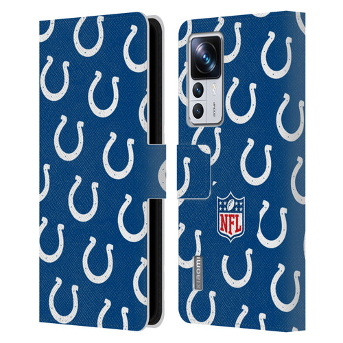 NFL Indianapolis Colts Artwork Patterns Leather Book Wallet Case Cover For Xiaomi 12T Pro