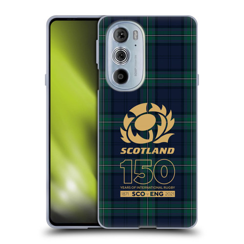 Scotland Rugby 150th Anniversary Tartan Soft Gel Case for Motorola Edge X30