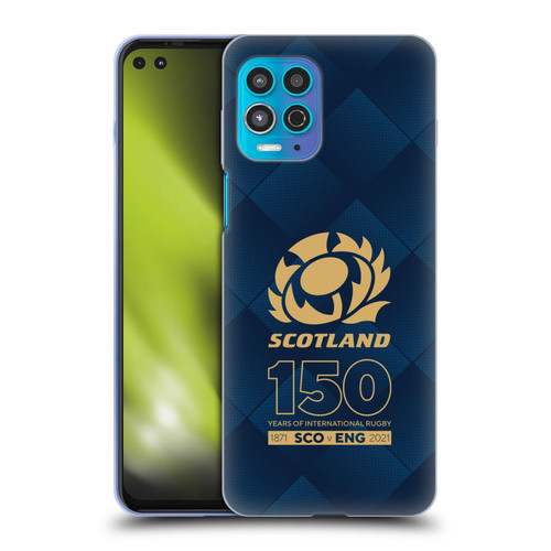 Scotland Rugby 150th Anniversary Halftone Soft Gel Case for Motorola Moto G100