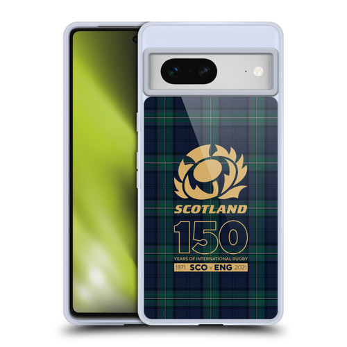 Scotland Rugby 150th Anniversary Tartan Soft Gel Case for Google Pixel 7