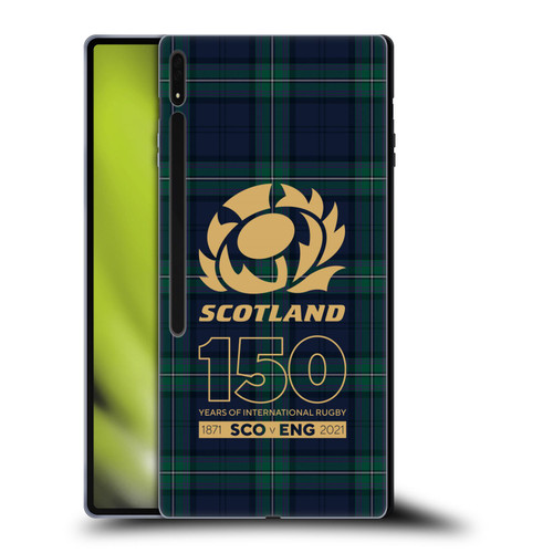Scotland Rugby 150th Anniversary Tartan Soft Gel Case for Samsung Galaxy Tab S8 Ultra