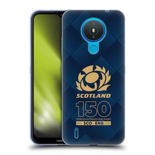 Scotland Rugby 150th Anniversary Halftone Soft Gel Case for Nokia 1.4