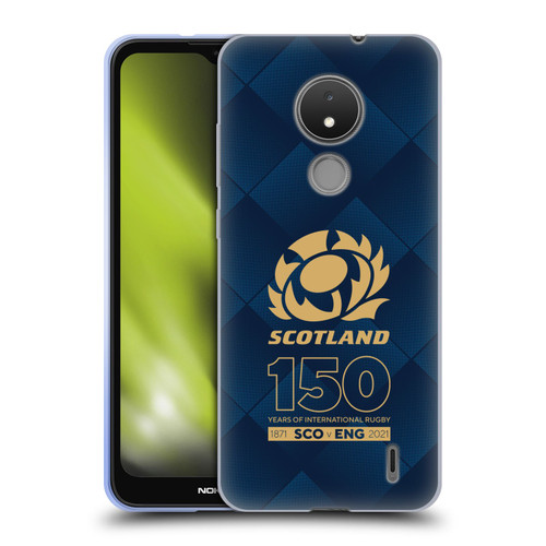 Scotland Rugby 150th Anniversary Halftone Soft Gel Case for Nokia C21